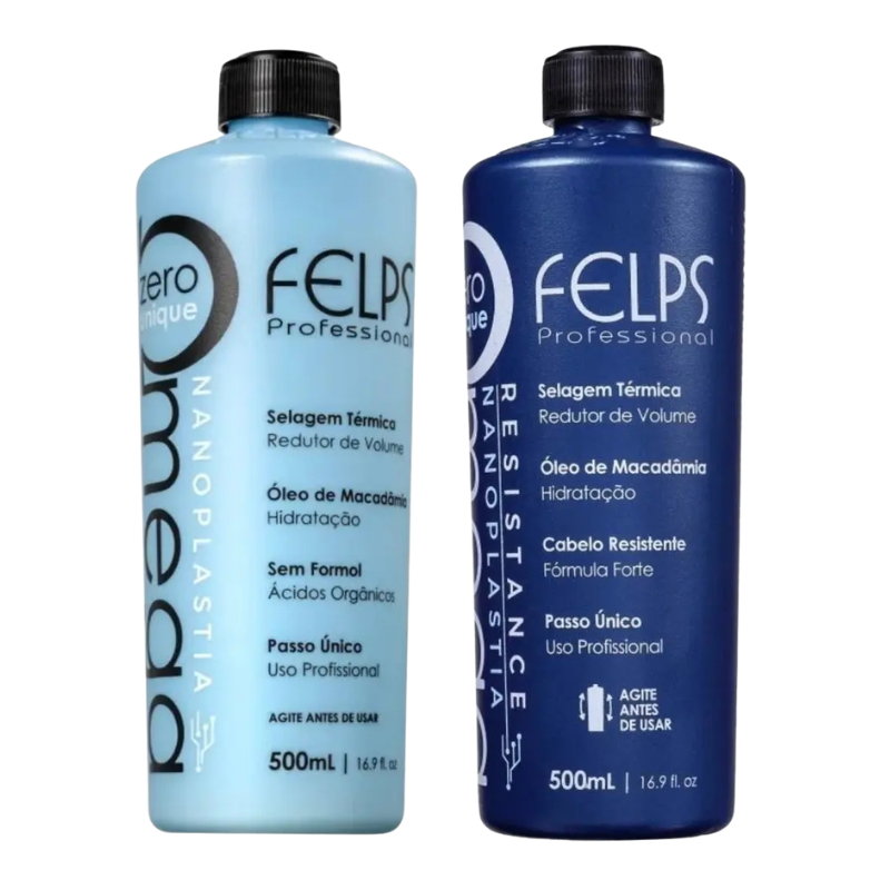 FELPS PROFESSIONAL Omega Zero Unique Kit Progressive Resistance and Sensitive 2x500ml - 16.9 oz