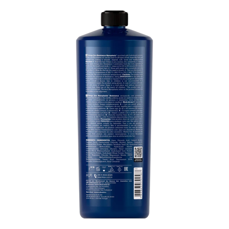 FELPS PROFESSIONAL Omega Zero Nanoplasty Resistance Thermal Sealing Progressive 1L - 33.8 fl.oz