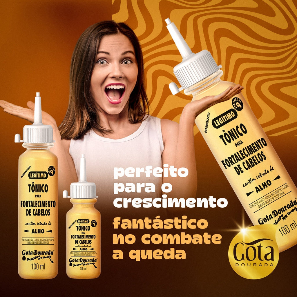 Gota Dourada Strengthening Hair Tonic Bottle 100ml/3.38 fl.oz.