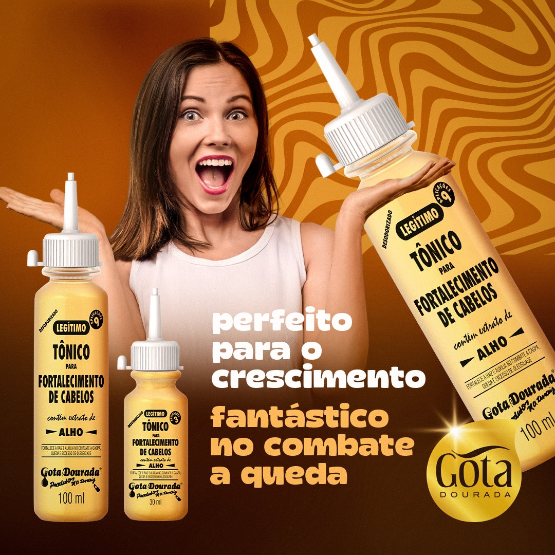 Gota Dourada Strengthening Hair Tonic Bottle 100ml/3.38 fl.oz.