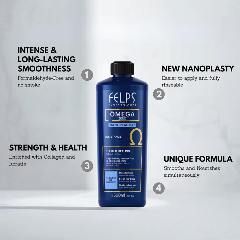 FELPS PROFESSIONAL Omega Zero Nanoplasty Resistance Thermal Sealing Progressive 1L - 33.8 fl.oz