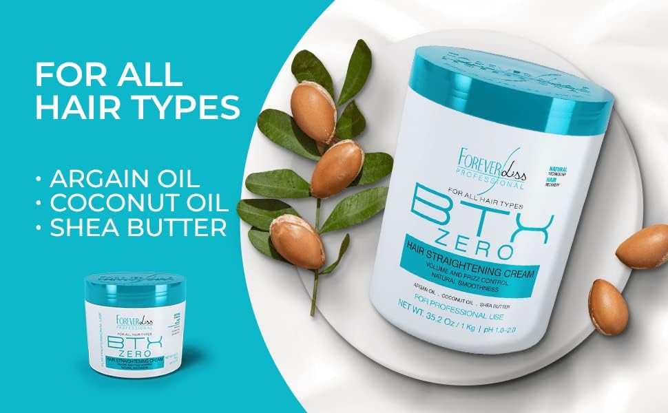 FOREVER LISS Zero Btox Organic Ultra-Moisturizing Anti-Frizz Mask 1kg - 33.8Oz