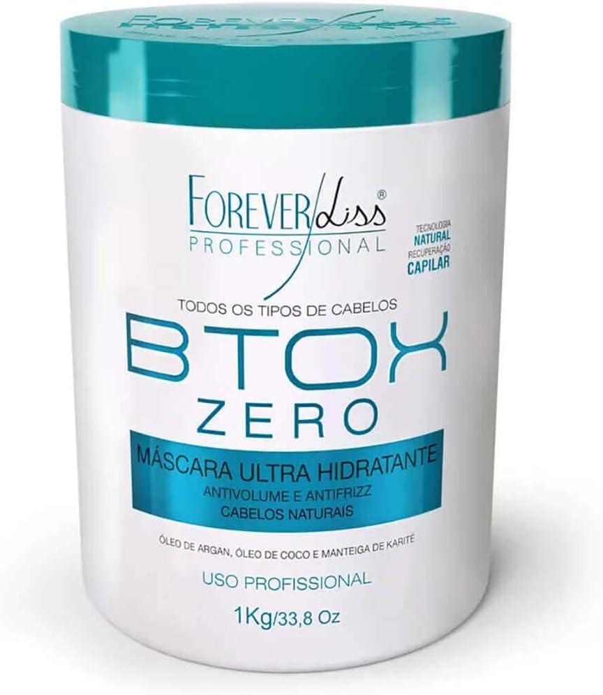 FOREVER LISS Zero Btox Organic Ultra-Moisturizing Anti-Frizz Mask 1kg - 33.8Oz