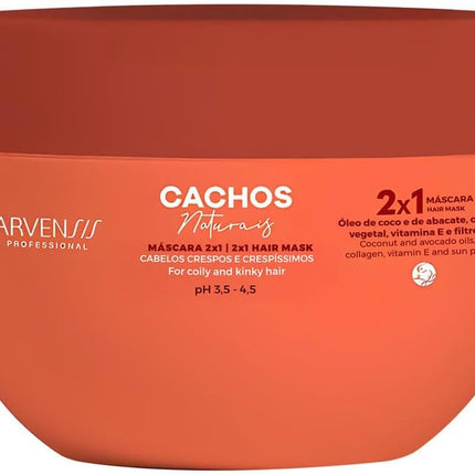 Arvensis Natural Curls Kit Shampoo 300ml, Conditioner 300ml and Mask 2x1 250g