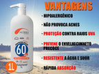 Nutriex Professional Sunscreen SPF 60 1/3 UVA 1 Liter 61028