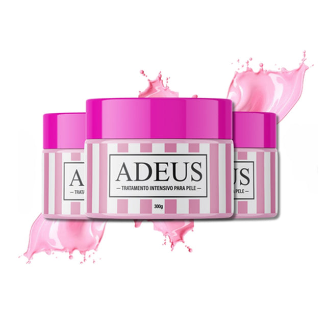 Adeus Intensive Skin Treatment – Multifunctional Body Cream 300g/ 10.56 oz. 03 Bottles