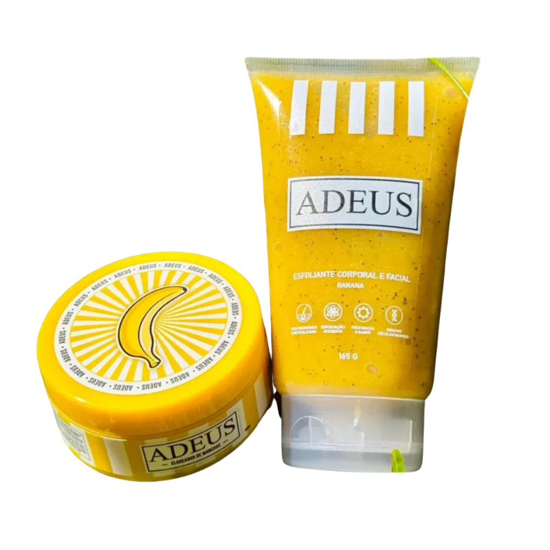 ADEUS Banana Kit: Skin Lightening Cream and Body and Facial Scrub Cream