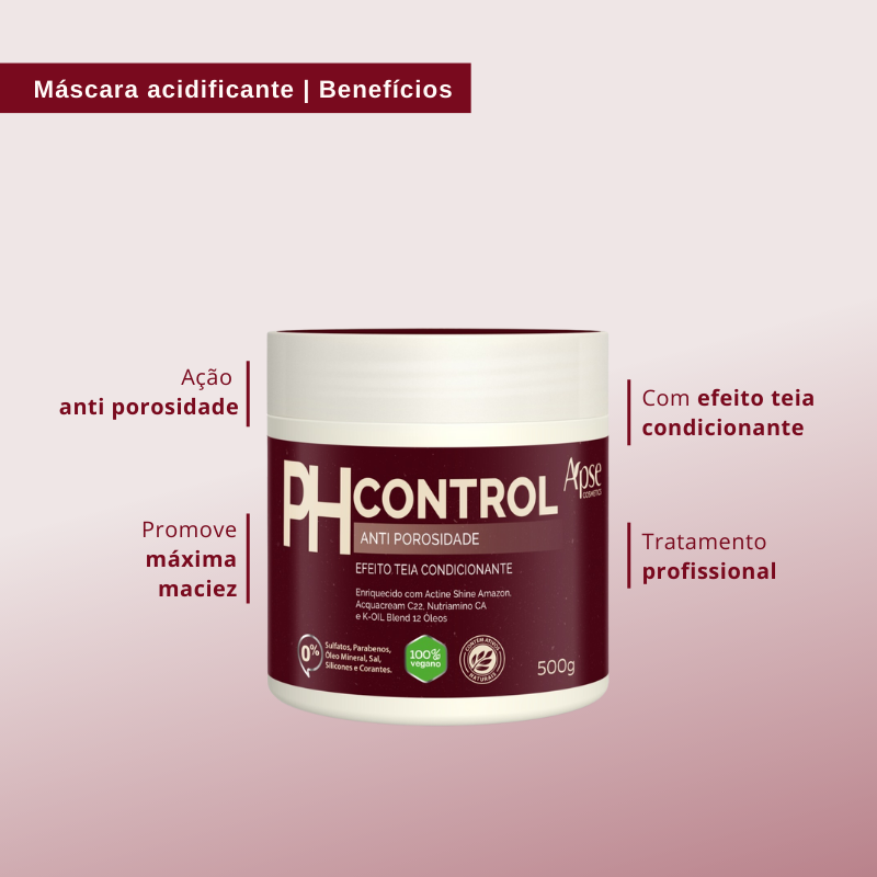 Apse PH CONTROL Anti-Porosity Treatment 500 gr Acidifying Mask Conditioning Treatment
