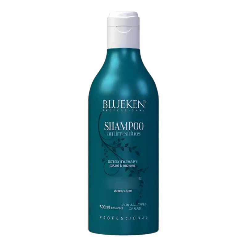 BLUEKEN PROFESSIONAL Detox Therapy Anti-Residue Shampoo 500ml – 16.9 fl. oz