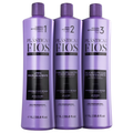 CADIVEU PROFESSIONAL Hair Straightening Kit 3 x 1L – 33.8 fl. oz