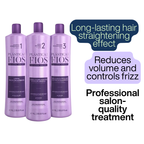 CADIVEU PROFESSIONAL Hair Straightening Kit 3 x 1L – 33.8 fl. oz