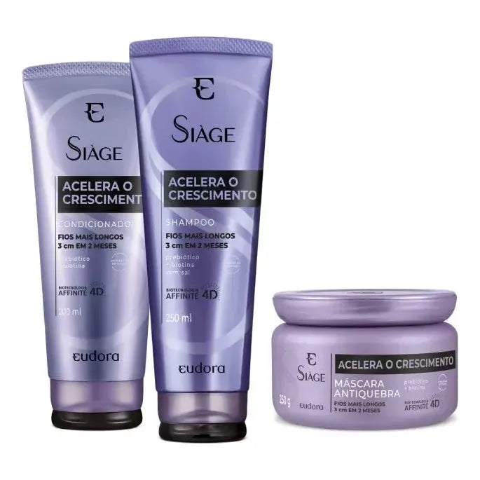 Siàge Accelerates Growth Complete Hair Care Set – 5-Step System for Stronger, Healthier Hair