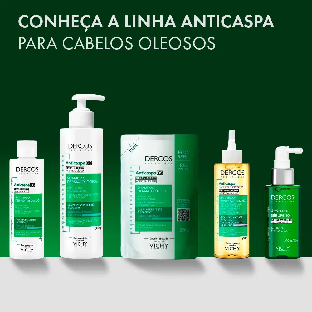 Shampoo Anticaspa para Normais a Oleosos com Selênio DS, DS Dercos Vichy, 300ml