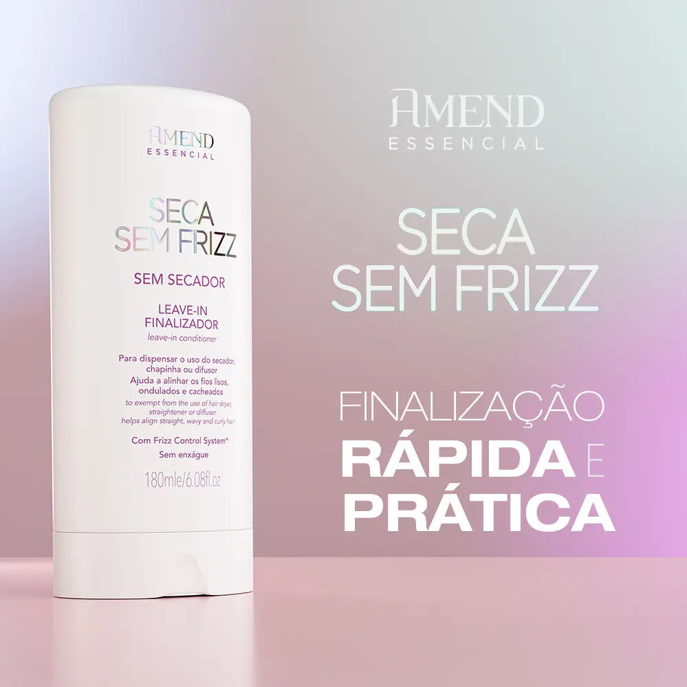 Leave-in Finalizador Seca Sem Frizz Amend Essencial 180ml