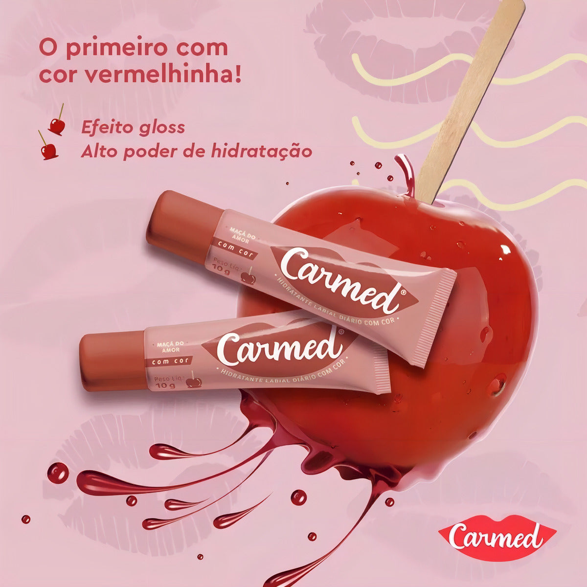 Carmed Lip Balm Love Apple with Color 10g