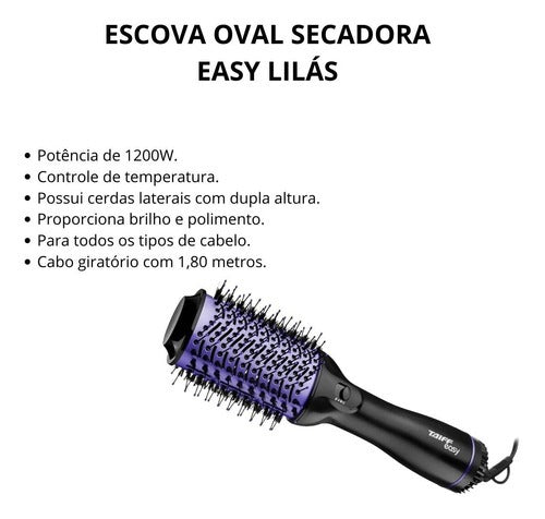 Taiff Easy Lilac 1200W Dryer Brush