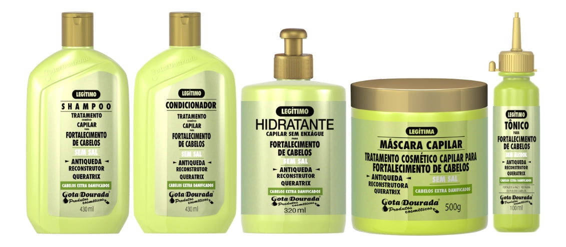 Kit Gota Fortalecimento Antiqueda Sh Cond Creme Masc Tonico