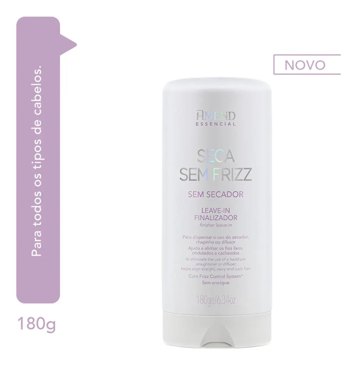 Leave-in Finalizador Seca Sem Frizz Amend Essencial 180ml
