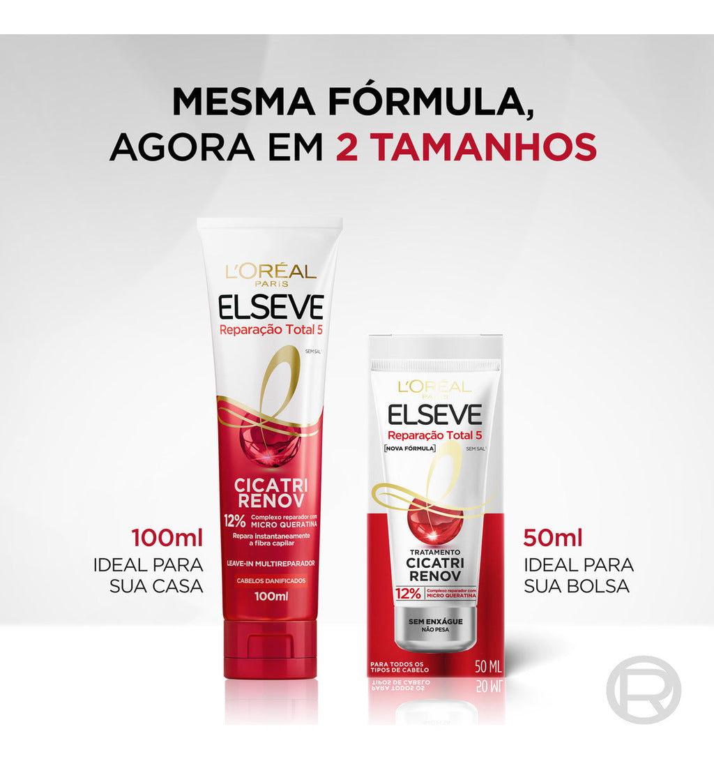 Elseve Total Repair Leave-in 5 Cicatri Renov 100ml/ 3.38 fl.oz.