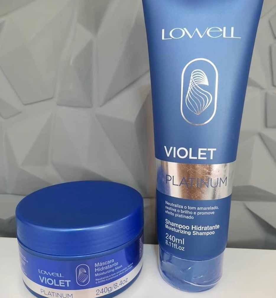 Máscara Hidratante Violet Platinum Lowell - 240g