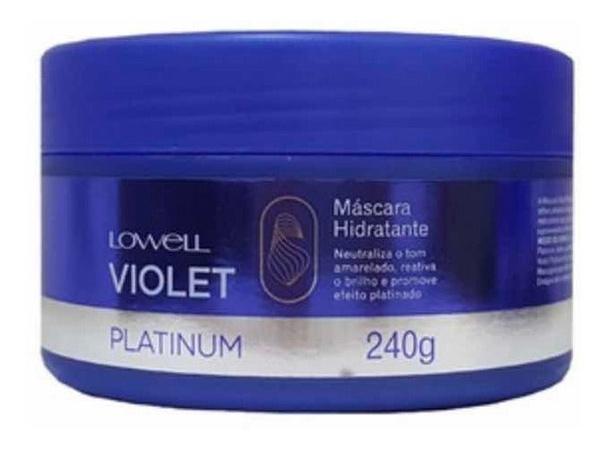 Máscara Hidratante Violet Platinum Lowell - 240g