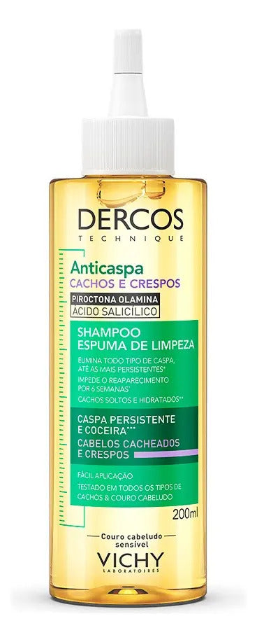 Vichy Dercos Anti-Dandruff Curl Foam Shampoo 230ml