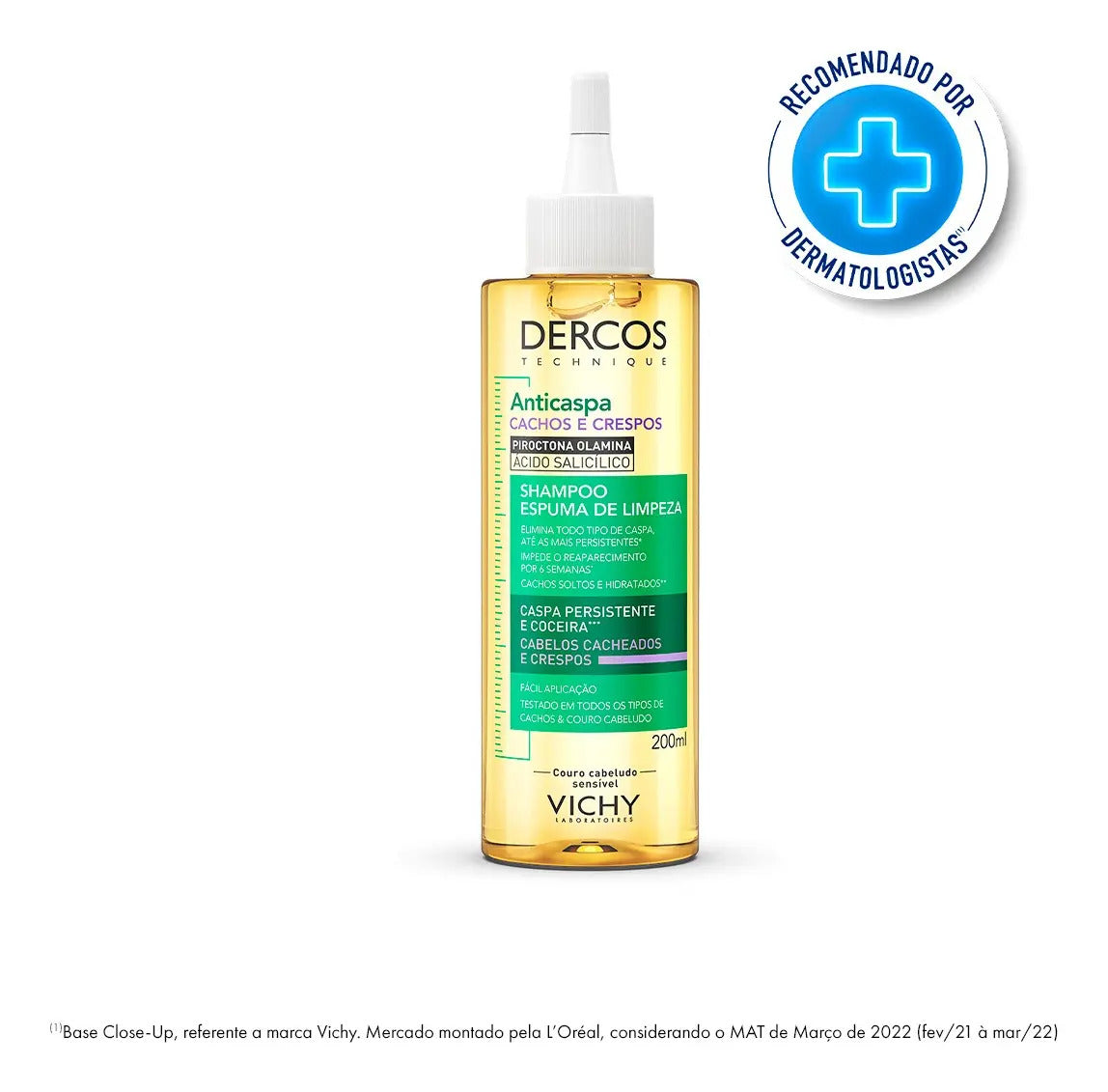 Vichy Dercos Anti-Dandruff Curl Foam Shampoo 230ml