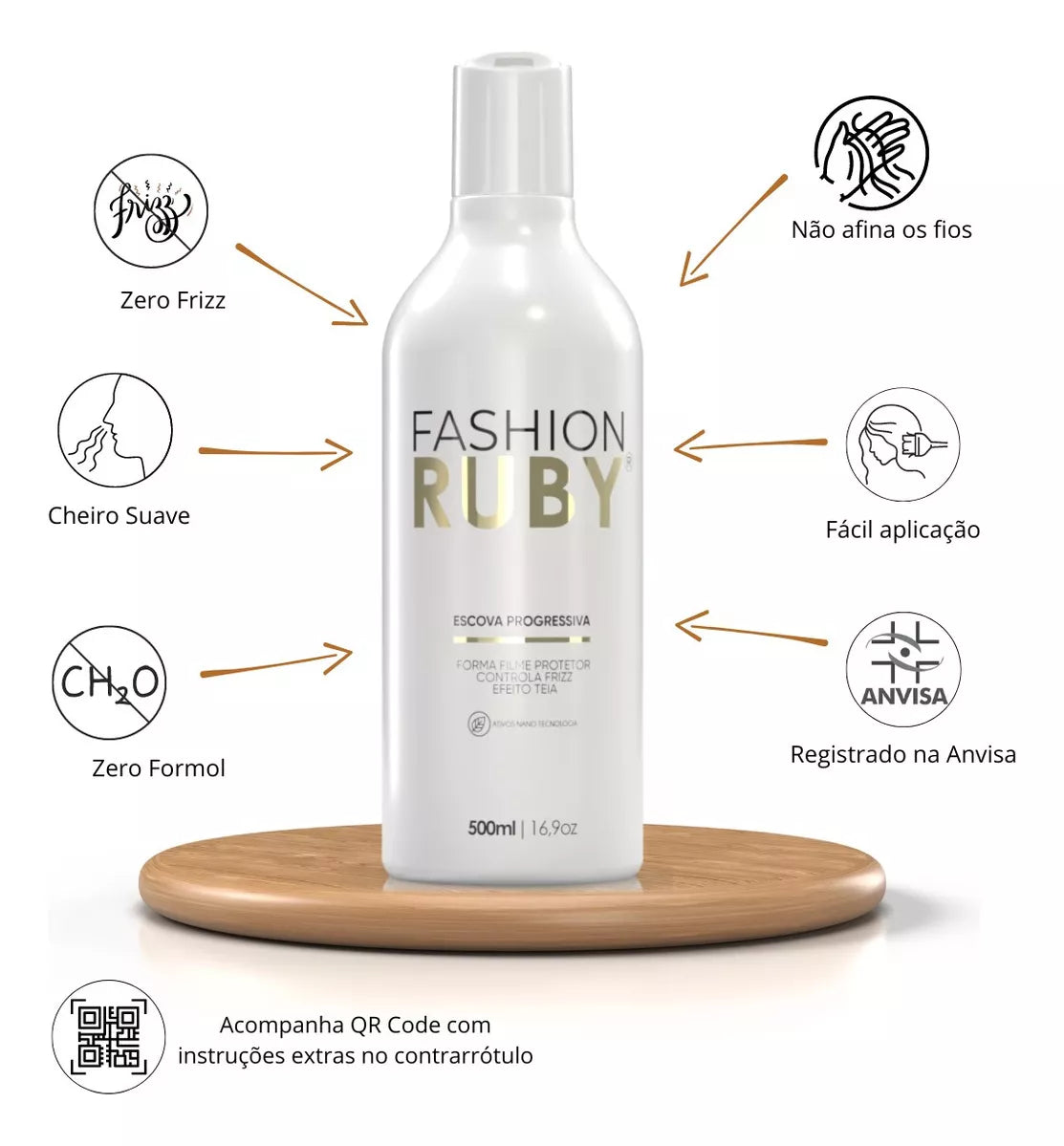 Fashion Ruby Formaldehyde-Free Progressive Gold Line 500ml/16.9 fl.oz.