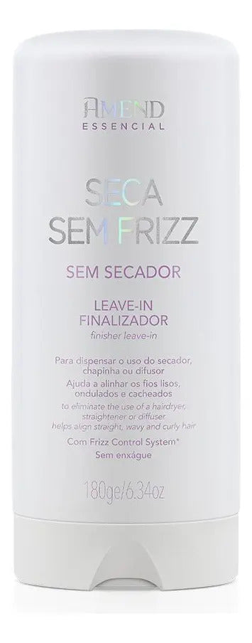 Leave-in Finalizador Seca Sem Frizz Amend Essencial 180ml