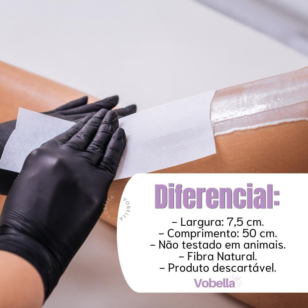 Depil Bella Roll of TNT Waxing Cloth for Hair Removal White 50 Meters
