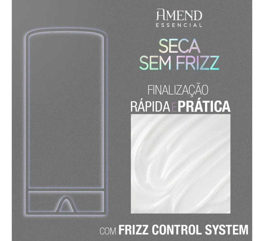 Leave-in Finalizador Seca Sem Frizz Amend Essencial 180ml