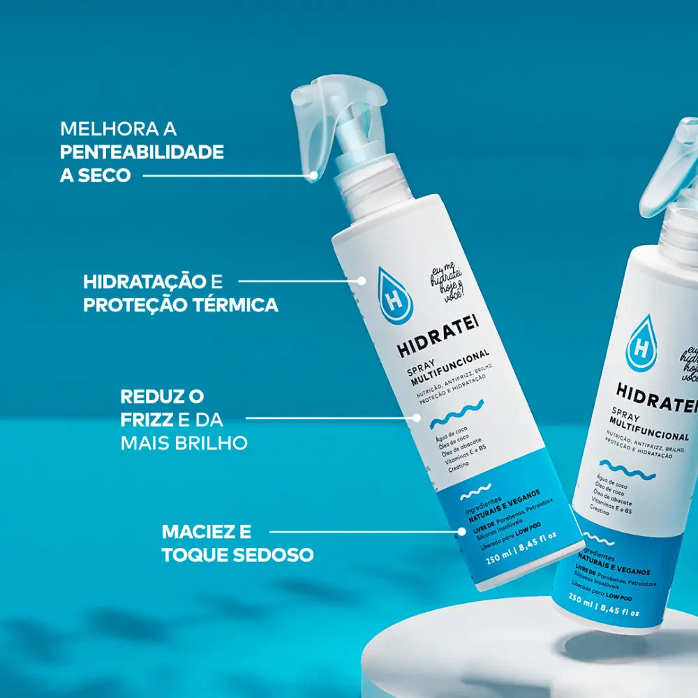 Spray Hidratei Spray Multifuncional Leave-in Hidratação de 250mL