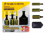 Marco Boni Professional Kit 3 Ceramic Brushes S M L Yellow Racket