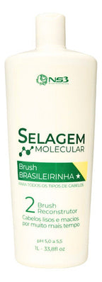 NS3 Brasileirinha Sealing Brush Shampoo Professional Kit 1000ml/ 33.8 fl.oz.