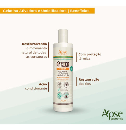Apice Africa Baobá SH Cond Gelatin Mask And Styling Cream Kit