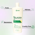 NS3 Brasileirinha Sealing Brush Shampoo Professional Kit 1000ml/ 33.8 fl.oz.