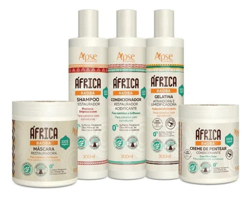 Apice Africa Baobá SH Cond Gelatin Mask And Styling Cream Kit