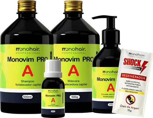 Monohair Pro A Vitamin A Hair Growth Kit | 4 Products