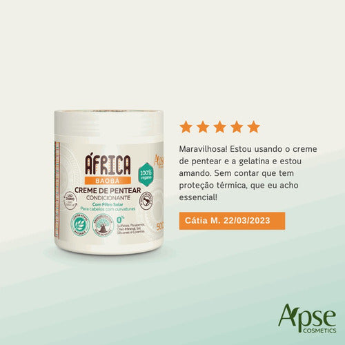 Apice Africa Baobá SH Cond Gelatin Mask And Styling Cream Kit