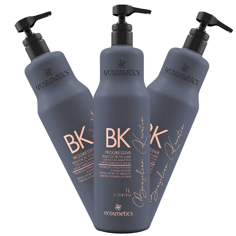 ECOSMETICS BK Brazilian Keratin Progressive Straightening 1000ml - 33.8 fl.oz.