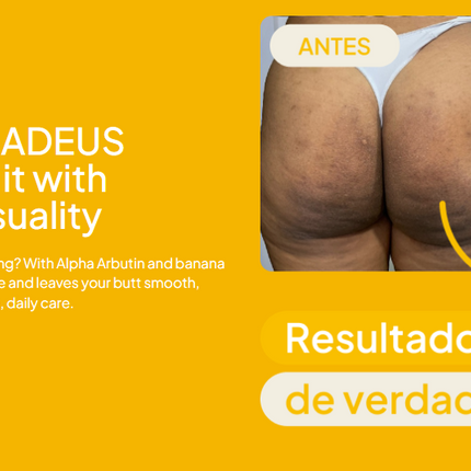 Adeus Banana Glow Duo: Dark Spot Corrector Cream & Radiance Renewal Scrub