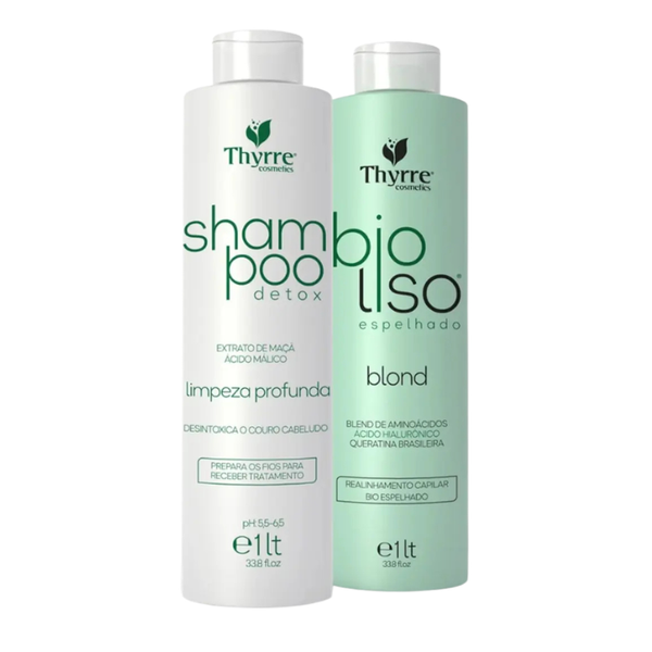 THYRRE COSMETICS Kit Bioliso 1000ml Organic Progressive Treatment 2x1L - 33.8 FL OZ