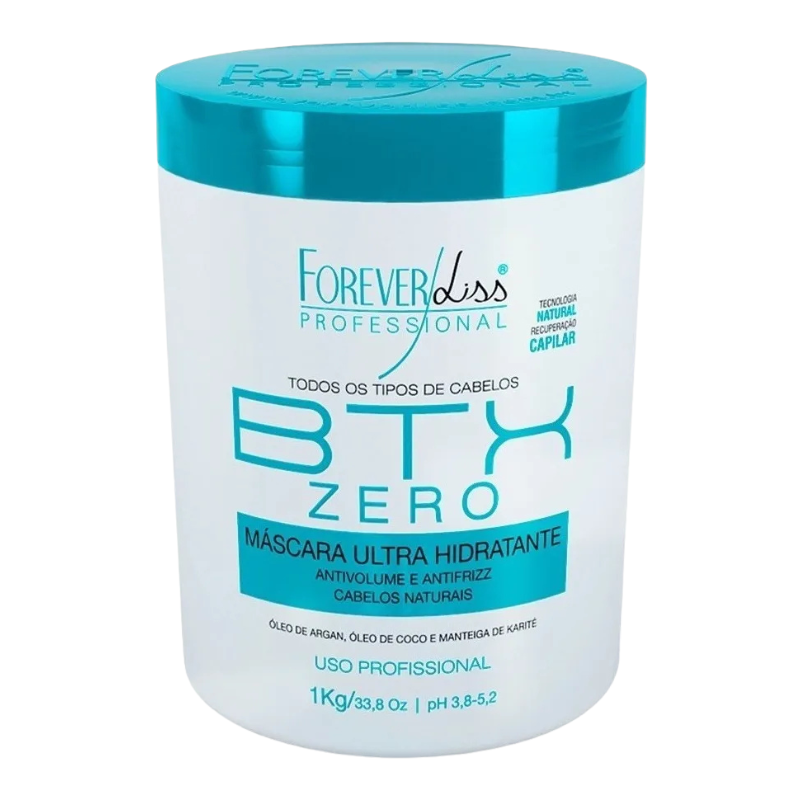 FOREVER LISS Zero Btox Organic Ultra-Moisturizing Anti-Frizz Mask 1kg - 33.8Oz