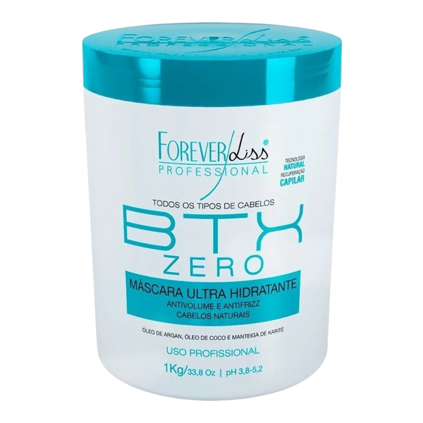 FOREVER LISS Zero Btox Organic Ultra-Moisturizing Anti-Frizz Mask 1kg - 33.8Oz