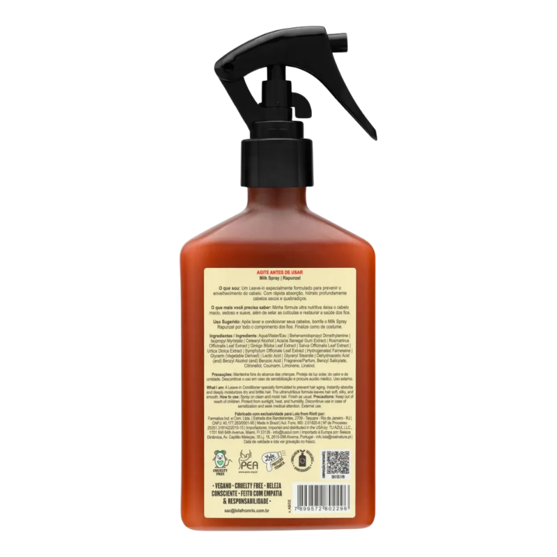 LOLA Rapunzel Milk Spray Leave-In Conditioner Growth Schedule 250ml - 8.45fl.oz