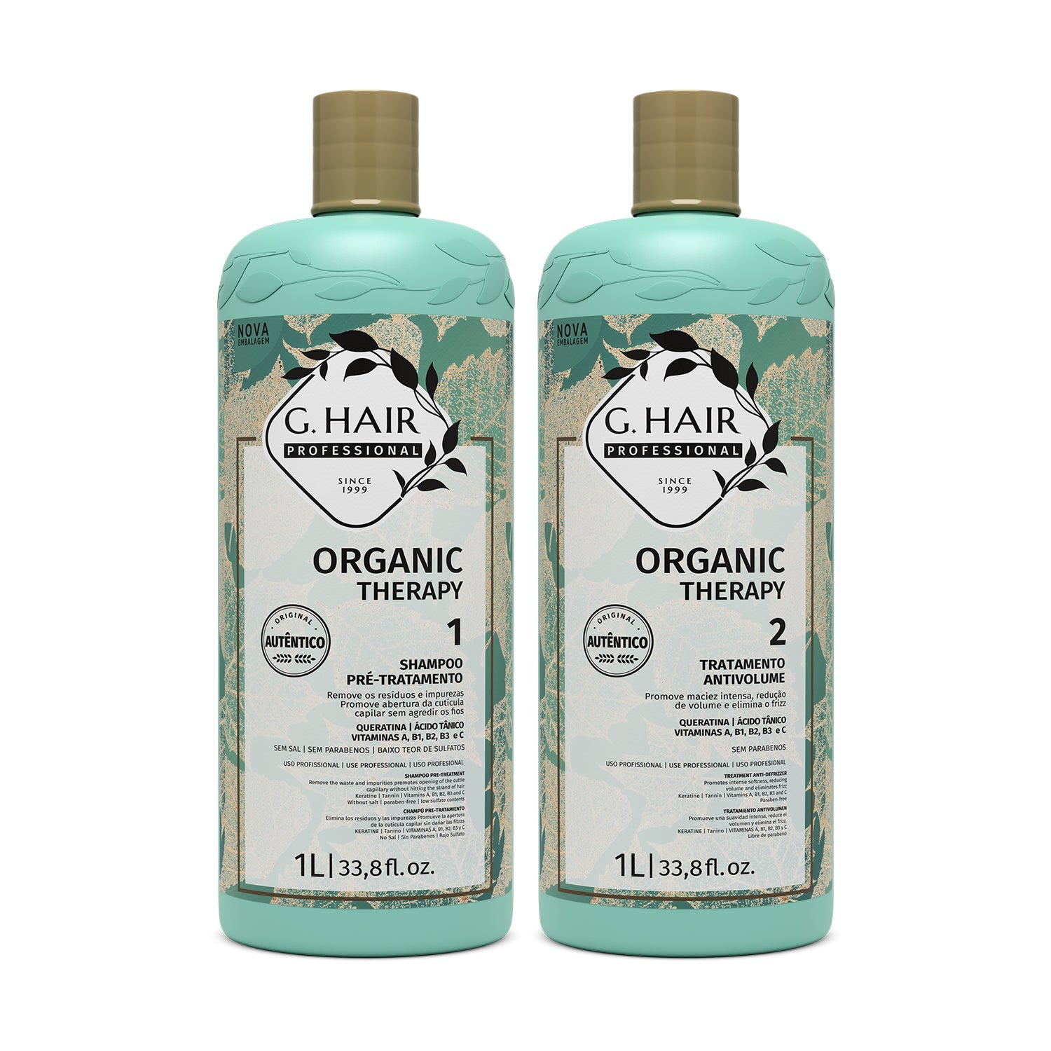 G.Hair Progressive Formaldehyde Free Organic Therapy Kit 2x1000ml/33.8 fl.oz.