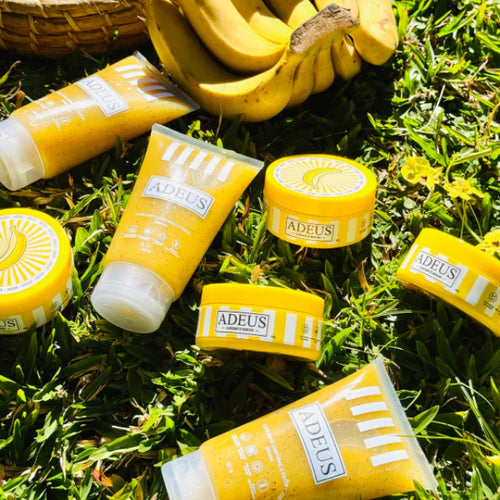 ADEUS Banana Kit: Skin Lightening Cream and Body and Facial Scrub Cream