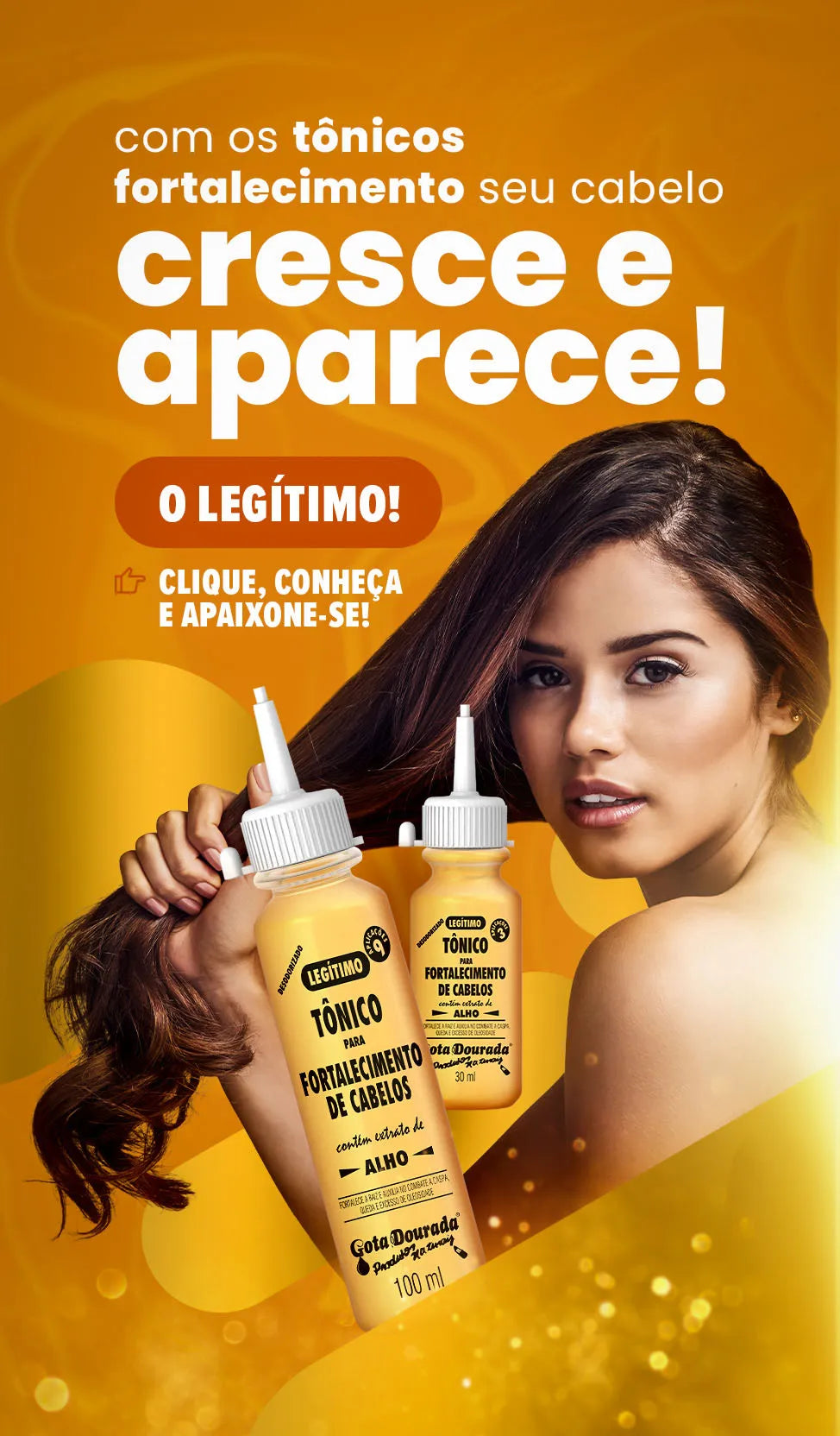 Gota Dourada Strengthening Hair Tonic Bottle 100ml/3.38 fl.oz.
