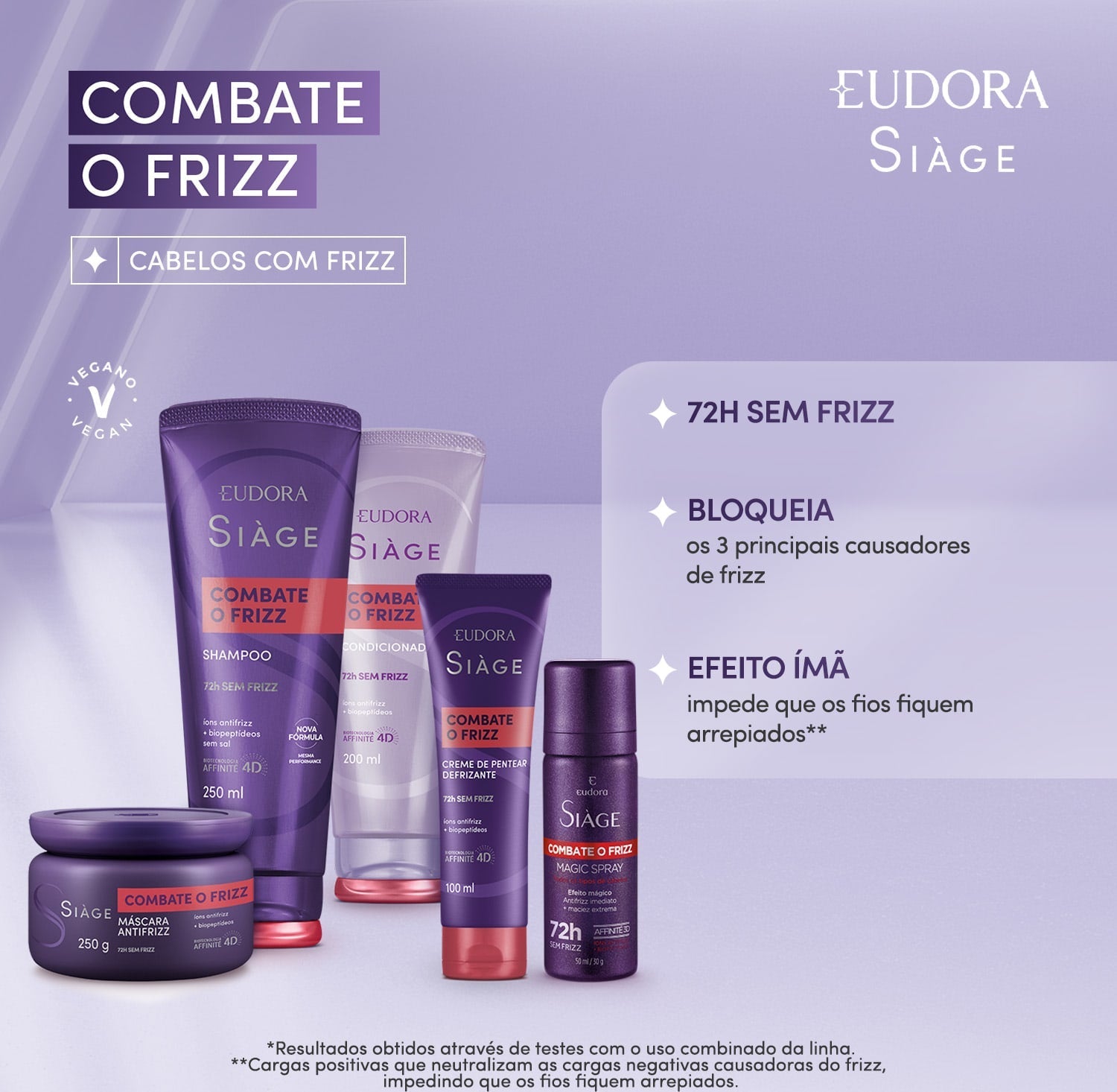 Eudora Siàge Anti-Frizz Kit Shampoo, Conditioner & Hair Mask for Smooth, Frizz-Free Hair