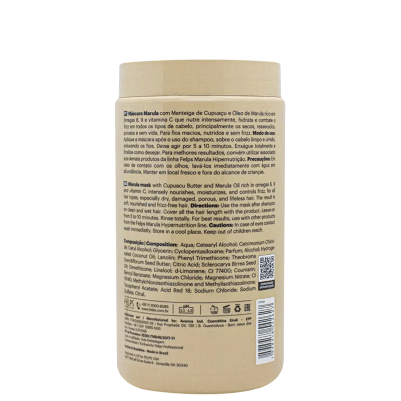 Felps Professional Marula Hypernutrition Mask 1Kg/35.2 oz.
